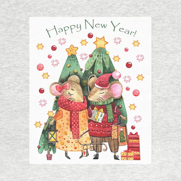 Happy New Year (2 mice) by PersianFMts